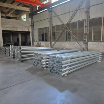 6m 9m 12m 20ft 25ft 30ft Galvanized Octagonal Tapered Street Light Poles